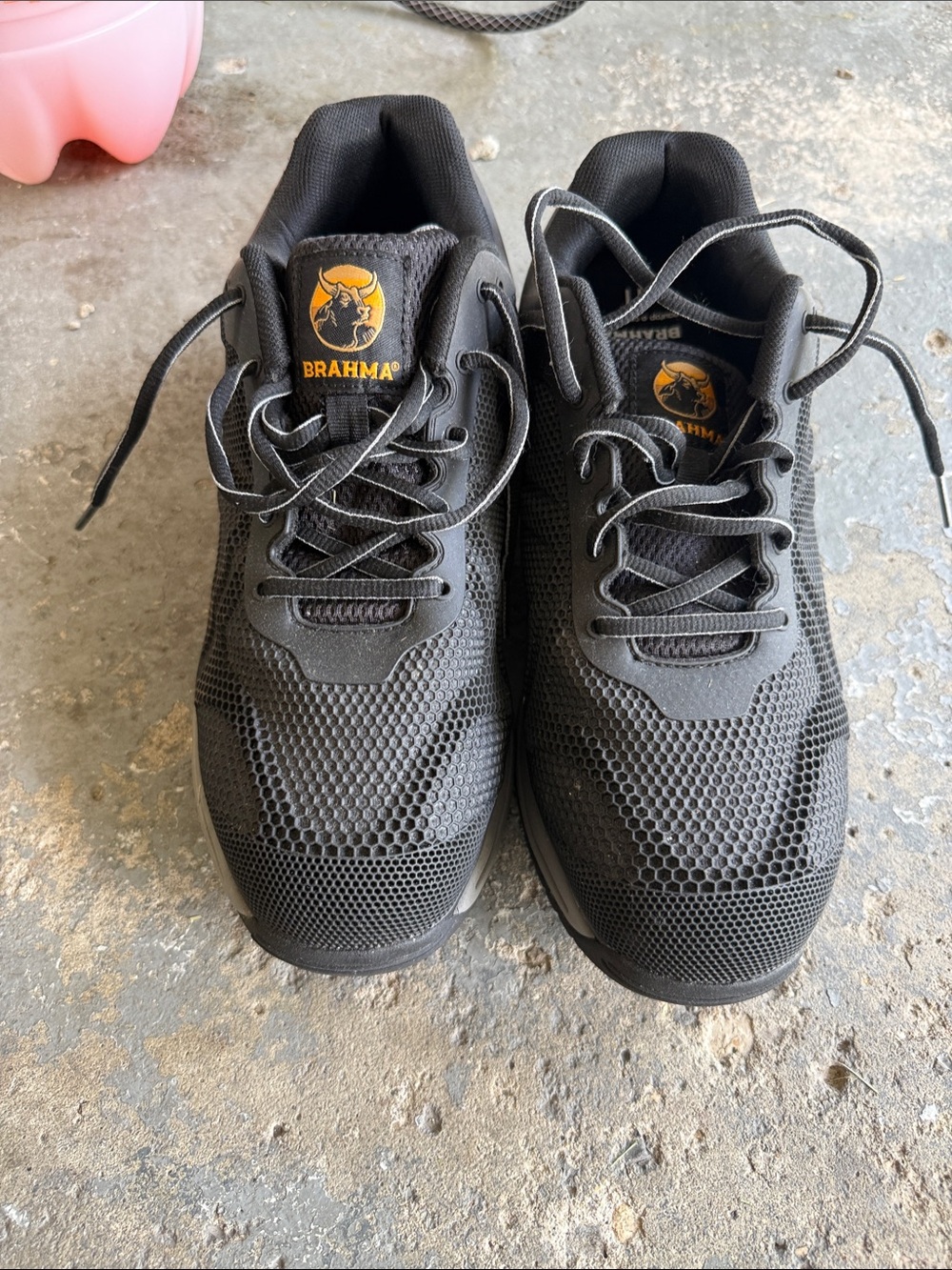 Brahma Men's Grey Hard Toed Shoes